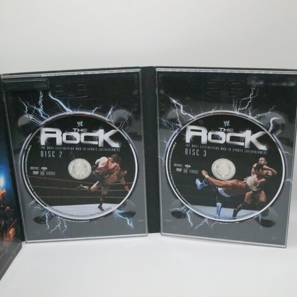 The Rock "The Most Electrifying Man in Sports Entertainment 3 Disc DVD Set WWE - Picture 4 of 9